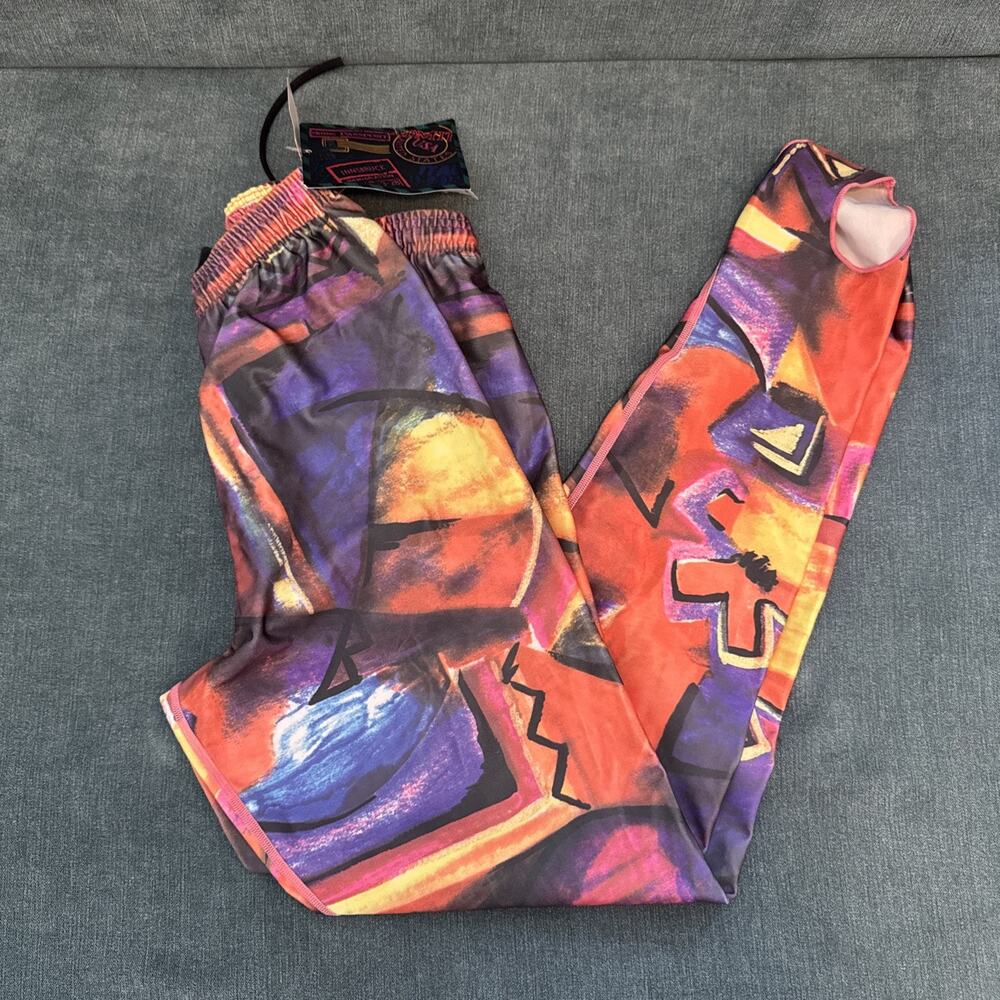 Skiing Passport Vintage Retro Ski Pants Foot Straps Women's Size 10 NWT See Decr